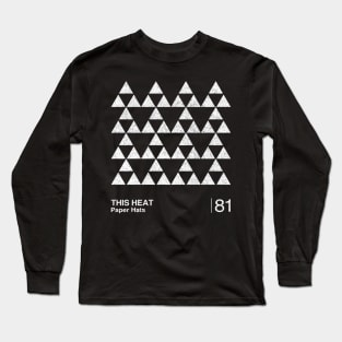 Paper Hats / Minimalist Graphic Artwork Design Long Sleeve T-Shirt